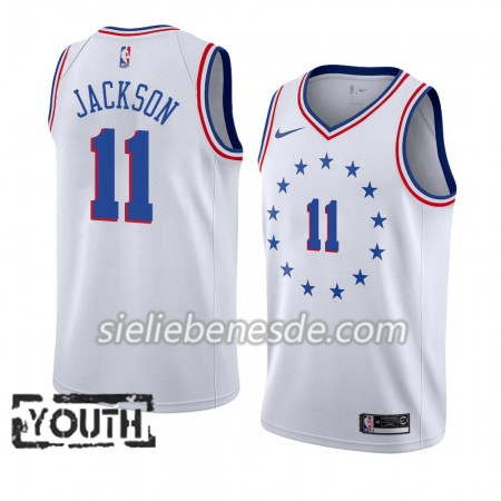 Kinder NBA Philadelphia 76ers Trikot Demetrius Jackson 11 2018-19 Nike Weiß Swingman